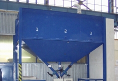 Opening material dosing unit